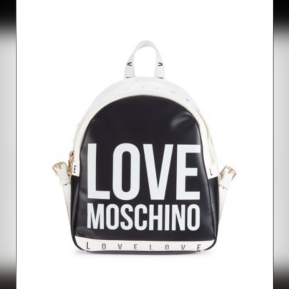 LOVE MOSCHINO Logo Colorblock Backpack - Picture 1 of 5